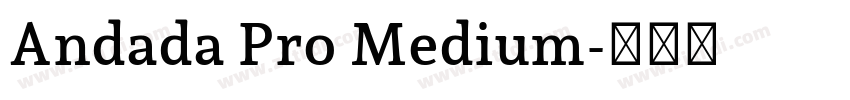 Andada Pro Medium字体转换